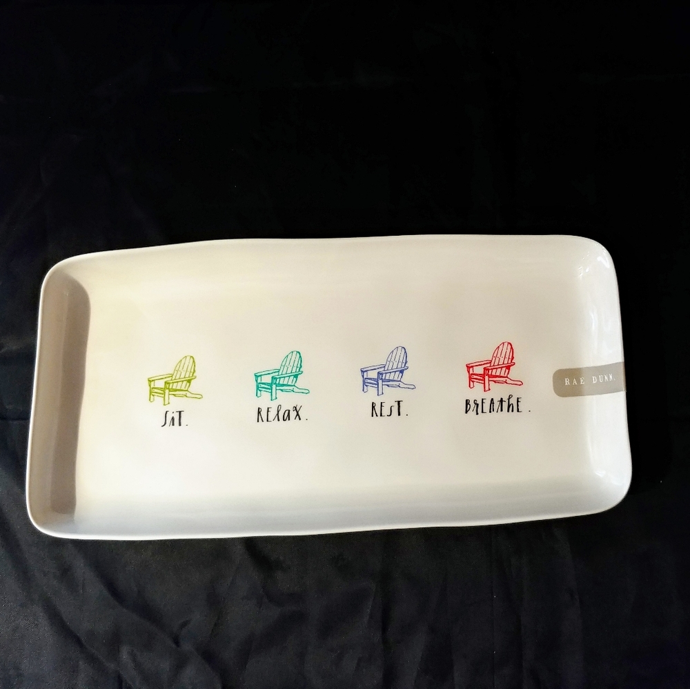 New Rae Dunn by Magenta Melamine Serving Tray